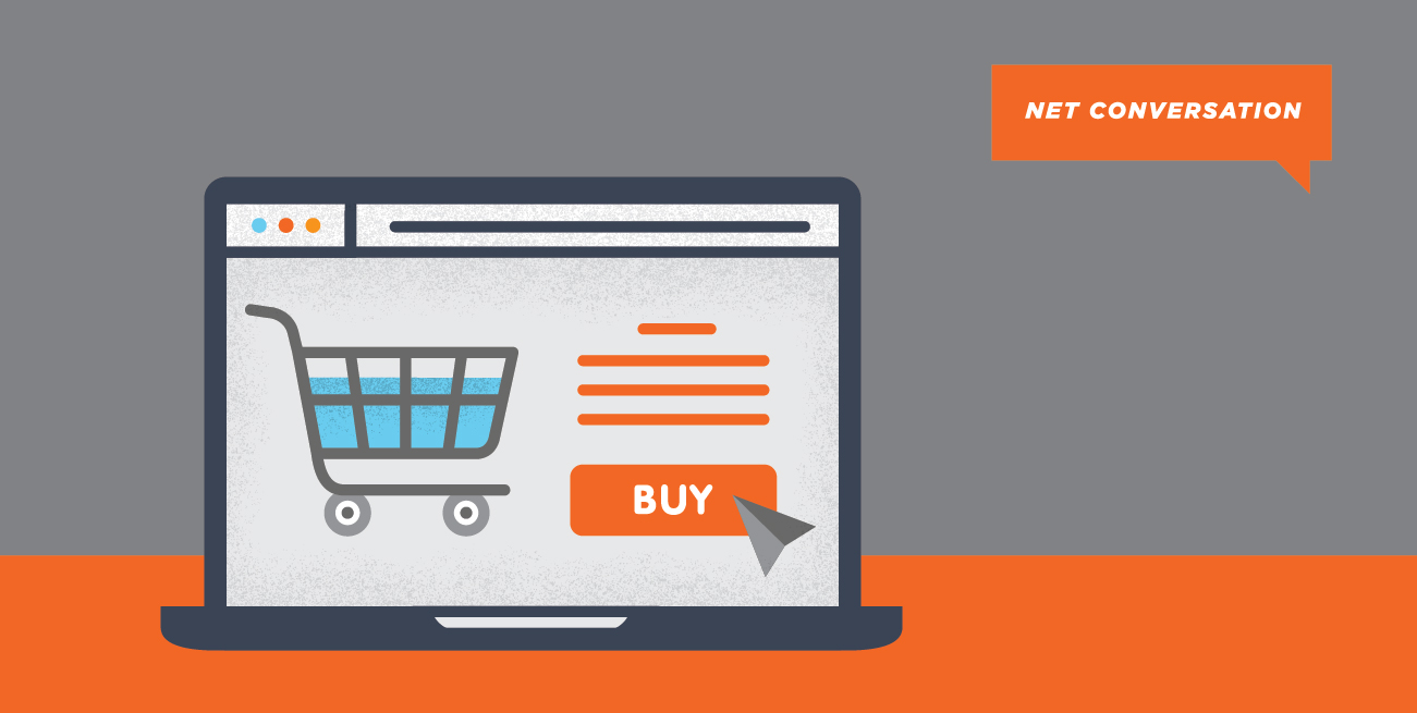 illustration of add to cart option on website