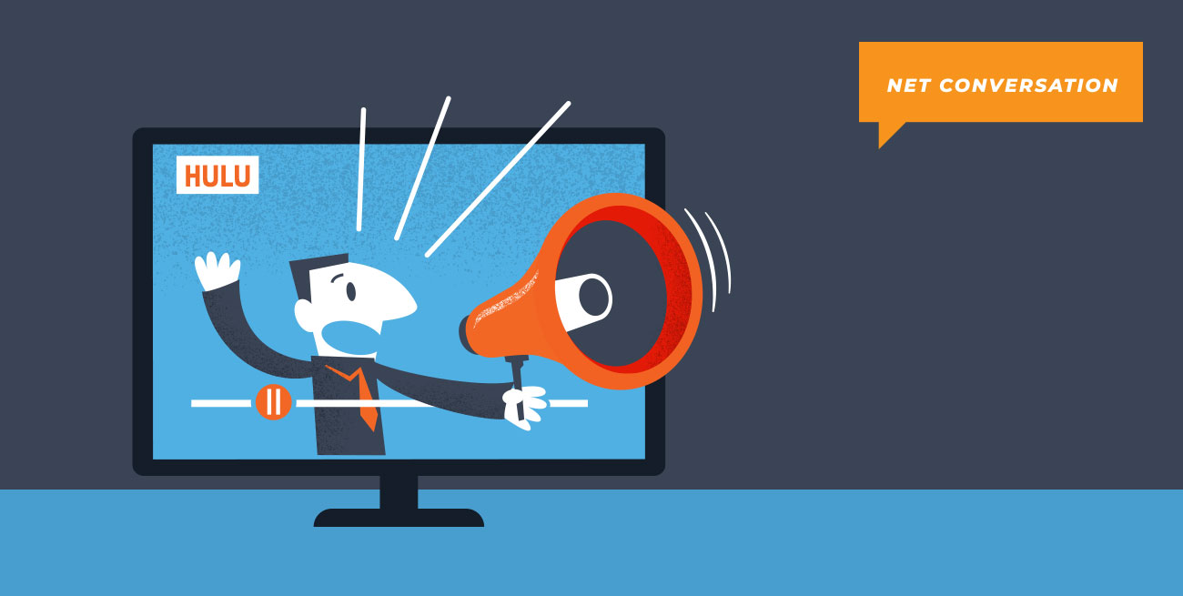 illustration of TV with HULU logo